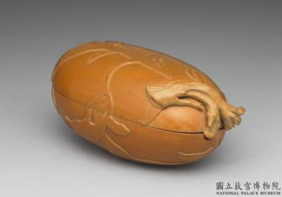 图片[2]-Gourd-shaped box with bamboo-yellow veneer. 18th century.-China Archive